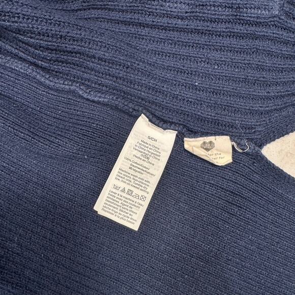 Madewell Navy Blue Cardigan Women’s Small 100% Cotton Quiet Luxury Normcore - Picture 8 of 16